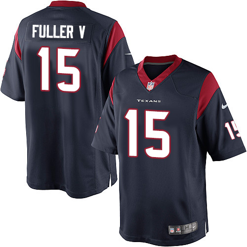 Youth Limited Will Fuller V Nike Jersey Navy Blue Home - #15 NFL Houston Texans